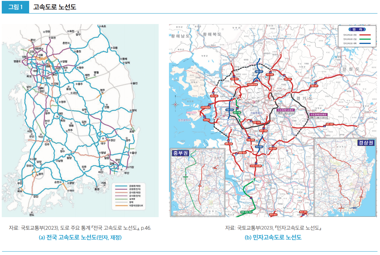 그림1 고속도로 노선도